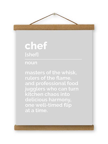 Impresión de Arte Definición de Chef para venta al por mayor de IMPAPER