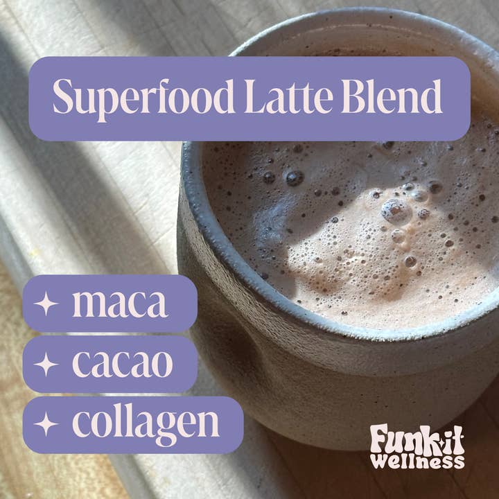 Funk It Wellness - Wholesale Protein/Superfood Powder - Maca Collagen Cacao Superfood Latte Blend 5