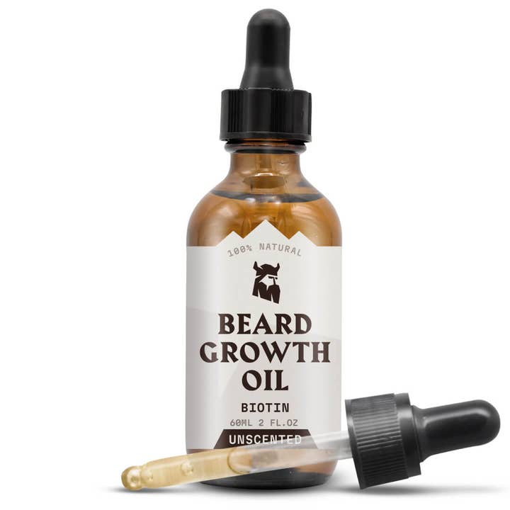 Striking Viking - Wholesale Beard Styling Product - Beard Growth Oil Biotin for Men - Unscented