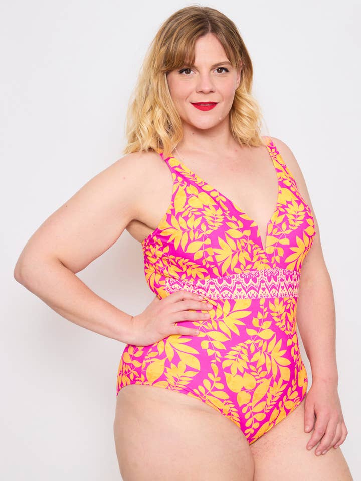 C'MELODIE - Wholesale Zwempak - Dames - Grote Maat - Tijdloze badpak3