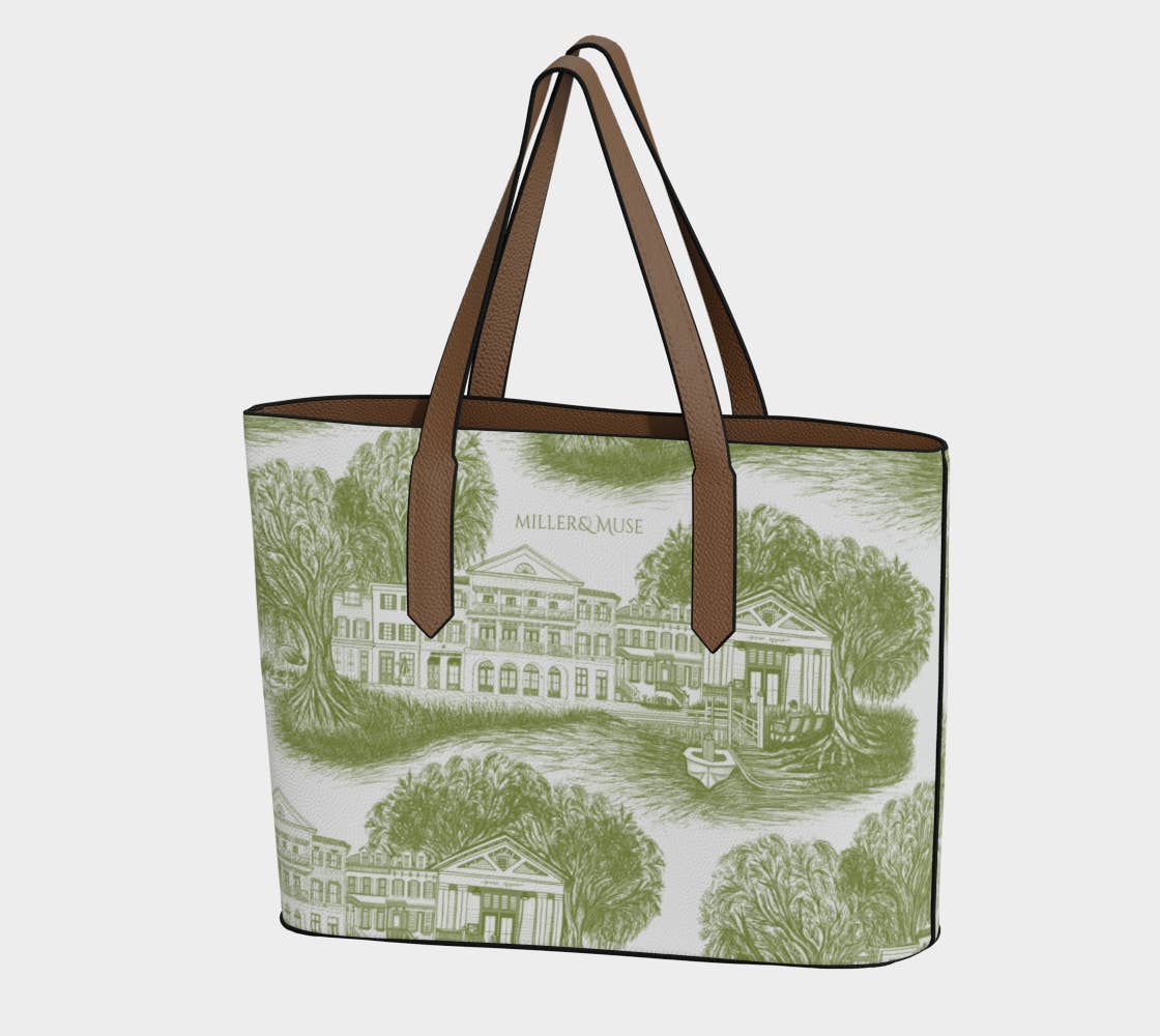 Brown The Village Tote for wholesale on Faire