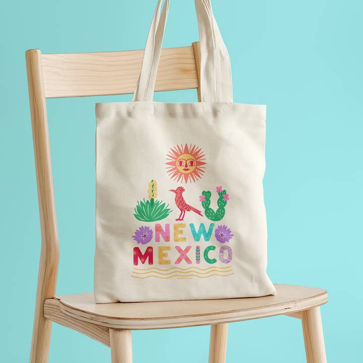 Squidly Designs - Wholesale Tote Bag - Unisex - Tote Bag - New Mexico (Double-sided)3