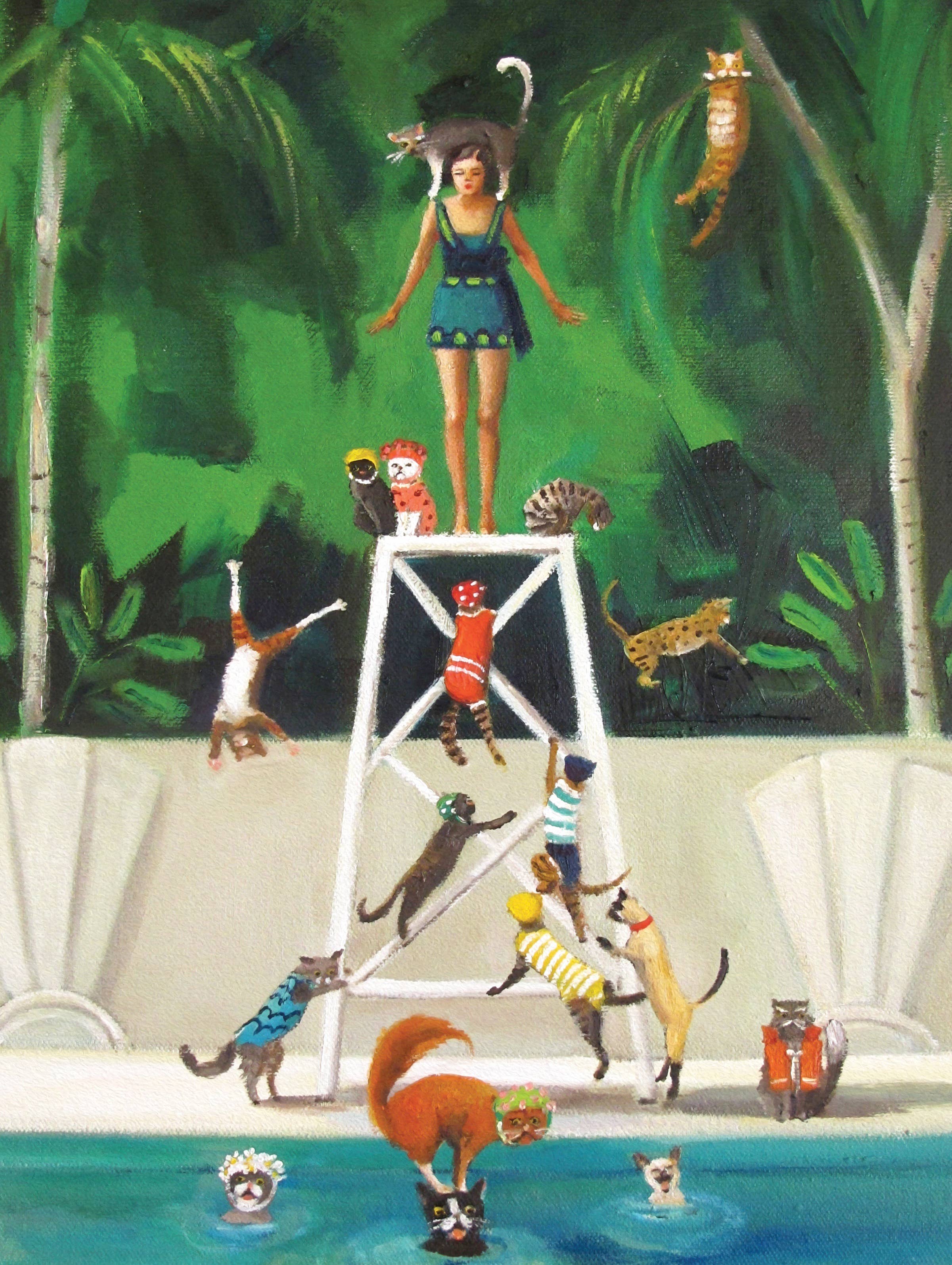 New York Puzzle Company - Wholesale Puzzle - Adult - Pool Kitties - 1000 Piece Jigsaw Puzzle2