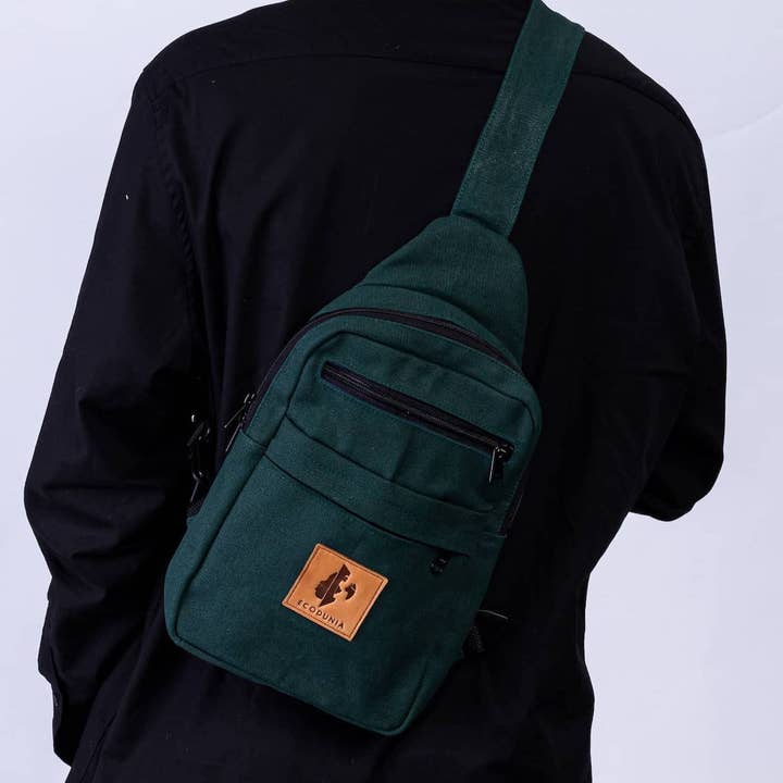 Ecodunia - Wholesale Crossbody Bag - Unisex - Large Canvas Crossbody Sling Bags | Umoja8