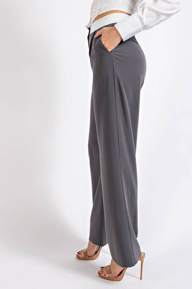 Edit by Nine - Wholesale Pants - Women's - Cp2238 Laurel Canyon Fold Over Trouser