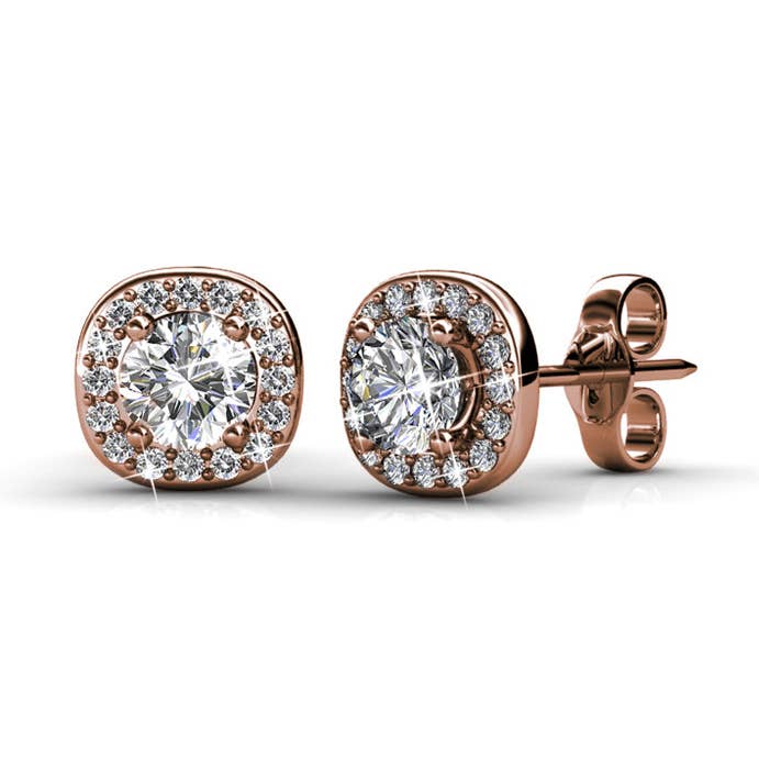 Cushy Øreringe - Rosaguld og Krystal for engroshandel hos CARALI / MYC Paris