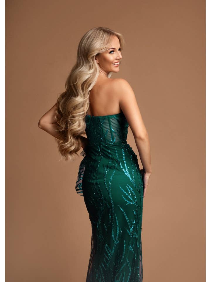 Eva & Lola - Epsilonn - Wholesale Gown - Women's - HM2464 - Long sequined dress