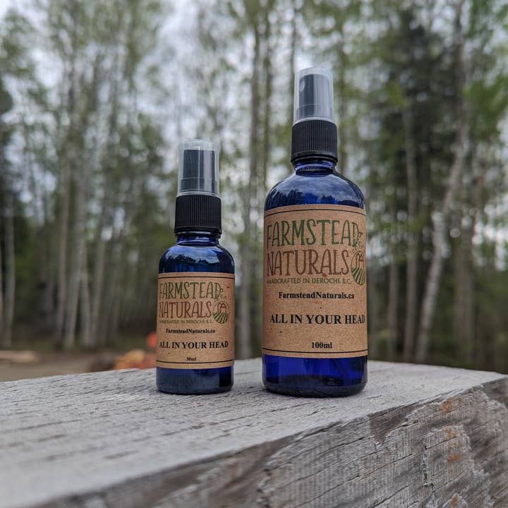 Farmstead Naturals - Wholesale Essential Oil - All In Your Head - Essential oil Spray - Farmstead Naturals2