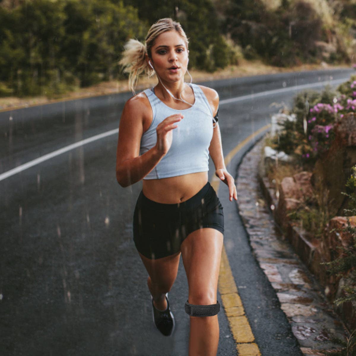 Black Sport knee brace for wholesale on Faire0