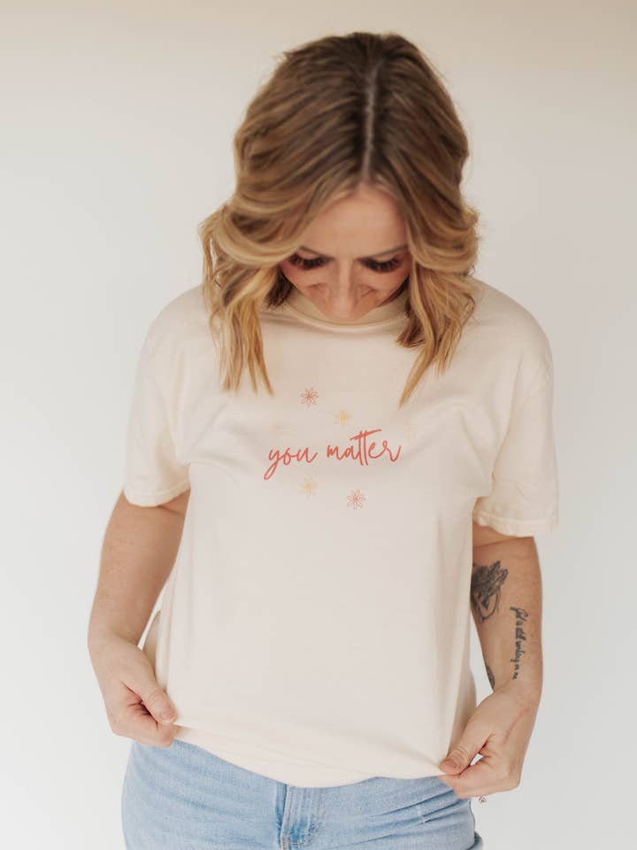 Whitney | Chaudoin Creations - Wholesale T-Shirt (Graphic) - Women's - You Matter- Mental Health Awareness Tee0