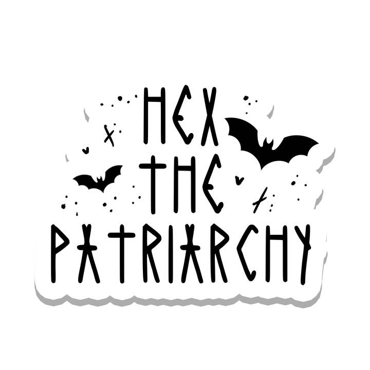 Rebel and Siren Stickers - Wholesale Sticker - Hex the Patriarchy Feminist Vinyl Sticker | 3.1"