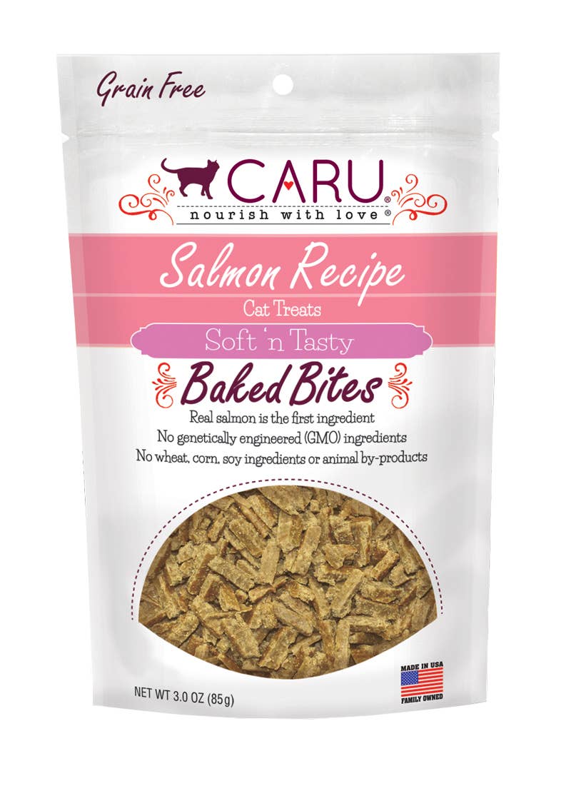 Caru - Wholesale Pet Treats - Cat - Caru Soft 'n Tasty Salmon Recipe Bites for Cats