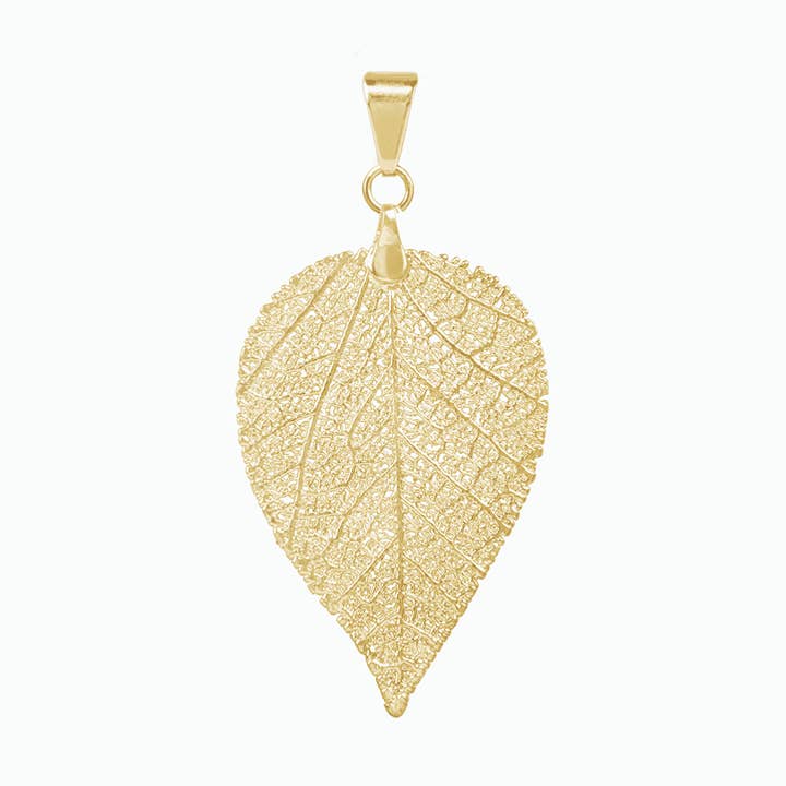 GALERA 18 Carat Recycled Yellow Gold Plated Handmade Pendant for wholesale by PureLeaf