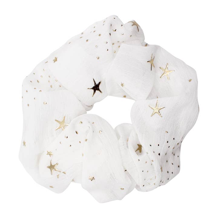 Chouchou Cheveux Demi Star - Blanc pour la vente par LUNA CHARLES EMRA LTD