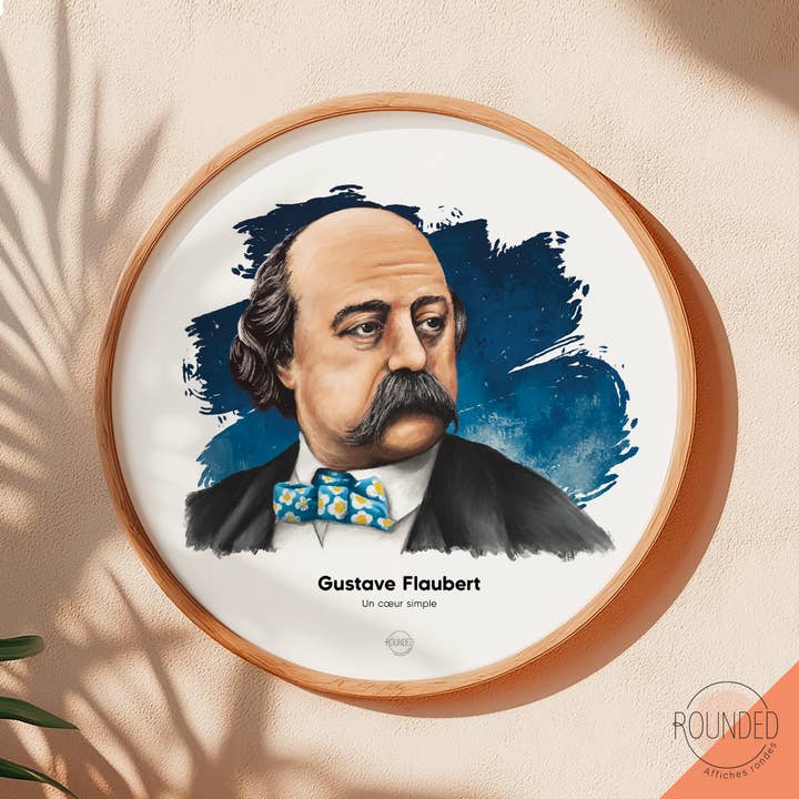Ritratto di Gustave Flaubert Ronde per la vendita all'ingrosso da parte di le murmure des murs