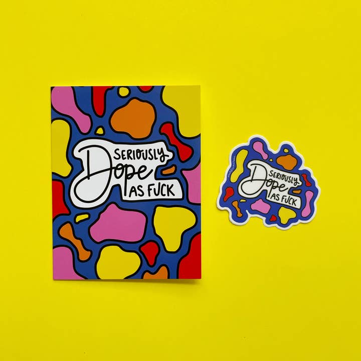 Pretty Peacock Paperie - Women's Empowerment – wholesale Klistermärke – Allvarligt knark som Fuck Stick3