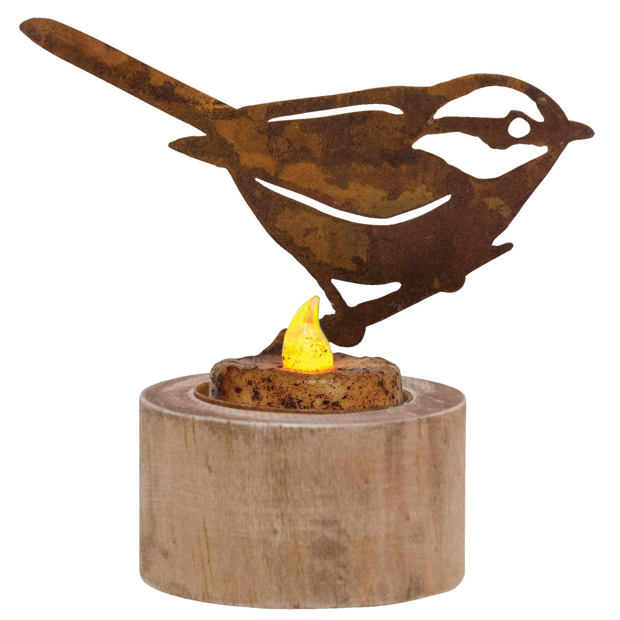 The Hearthside Collection - Venta al por mayor Candelabros - Portavelas Rusty Bird1