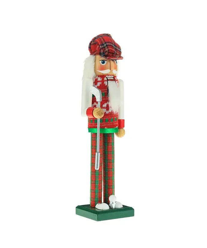 Kurt S. Adler, Inc. - Wholesale Holiday Nutcracker - 15"RED/GREEN GOLFER NUTCRACKER6