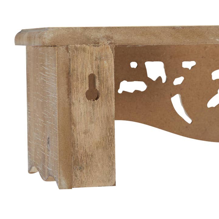 Import Corner - Wholesale Wall Mounted Shelf - A-92138: WOOD WALL SHELF SET OF 3 19", 24", 28"W2