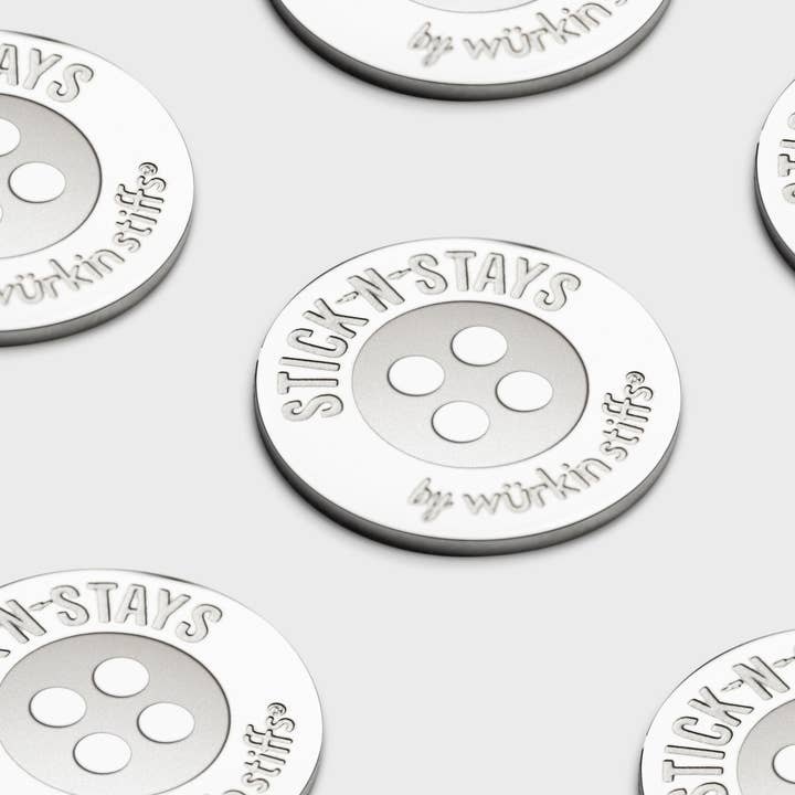 wurkin stiffs - Wholesale Tie Clip - Men's - Stick-N-Stays, Adhesive Magnetic Polo Collar Stays3