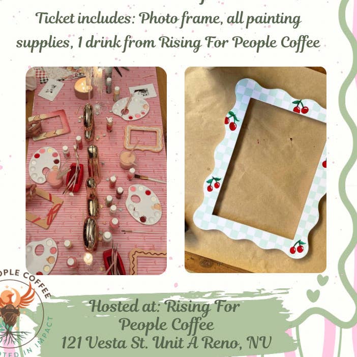 🎨 Photo Frame Painting x The Paper Girls Collab for wholesale by Rising For People Coffee Company