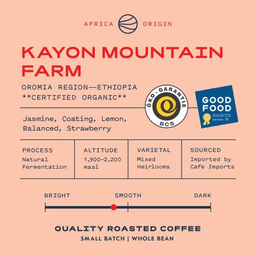 Kayon Mountain Farm, 5lb for wholesale by Penstock Coffee Roasters
