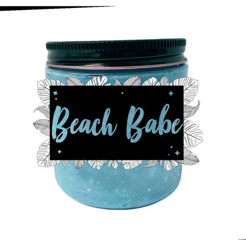 Beach Babe Sugar Scrub | Coastal Sugar Scrub | Sugar Scrub for wholesale by Crafted Mayhem