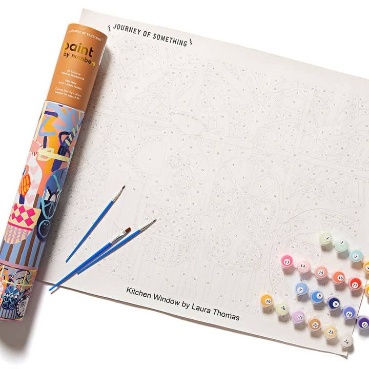 Journey Of Something AU & EU - Wholesale DIY craft kit - Paint by Numbers - Kitchen Window1
