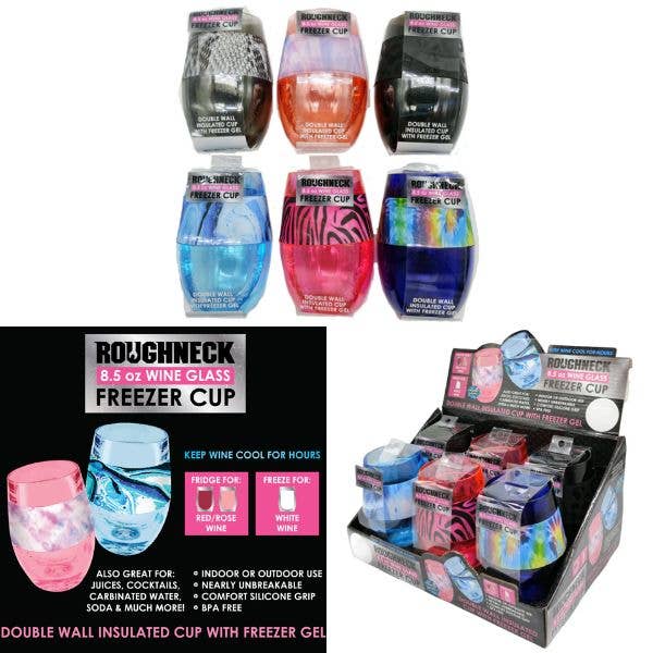 St. Louis Wholesale LLC - Wholesale Cocktail/Liquor Glass - Roughneck 8.5OZ Freezer Cup Cocktail and Wine - 6PC/Display0