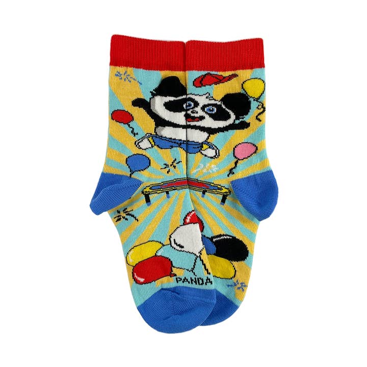Celebration Panda Socks from the Sock Panda (Ages 3-7) for wholesale by Sock Panda