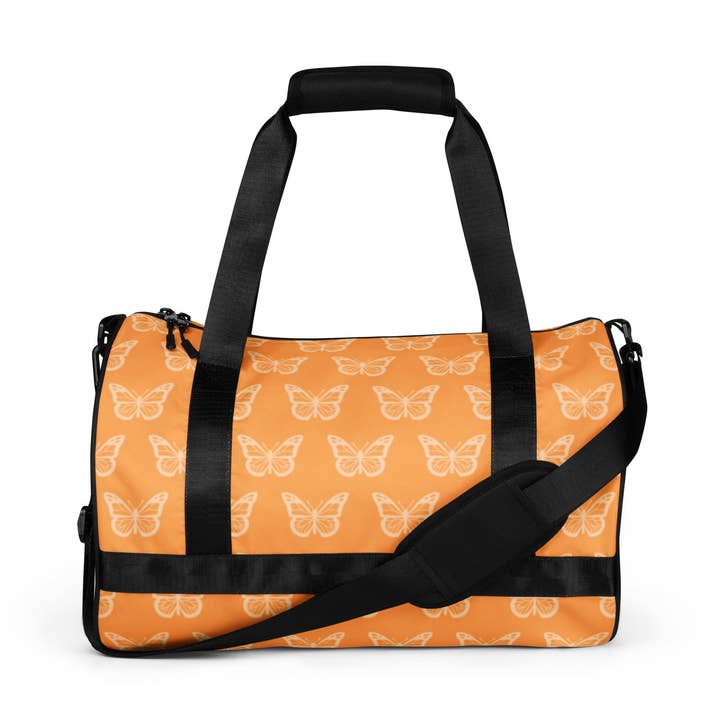 Texas Rose Butterfly Gym Bag for wholesale by Nxt Moda