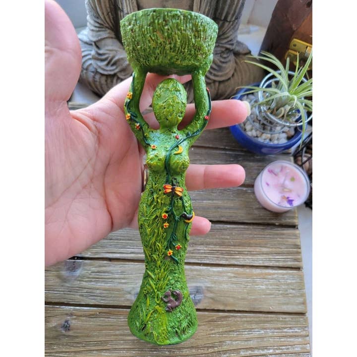 My Magic Place Shop - Wholesale Candle Holder - Goddess Candle Holder Polyresin T-Light Holder Nurturing