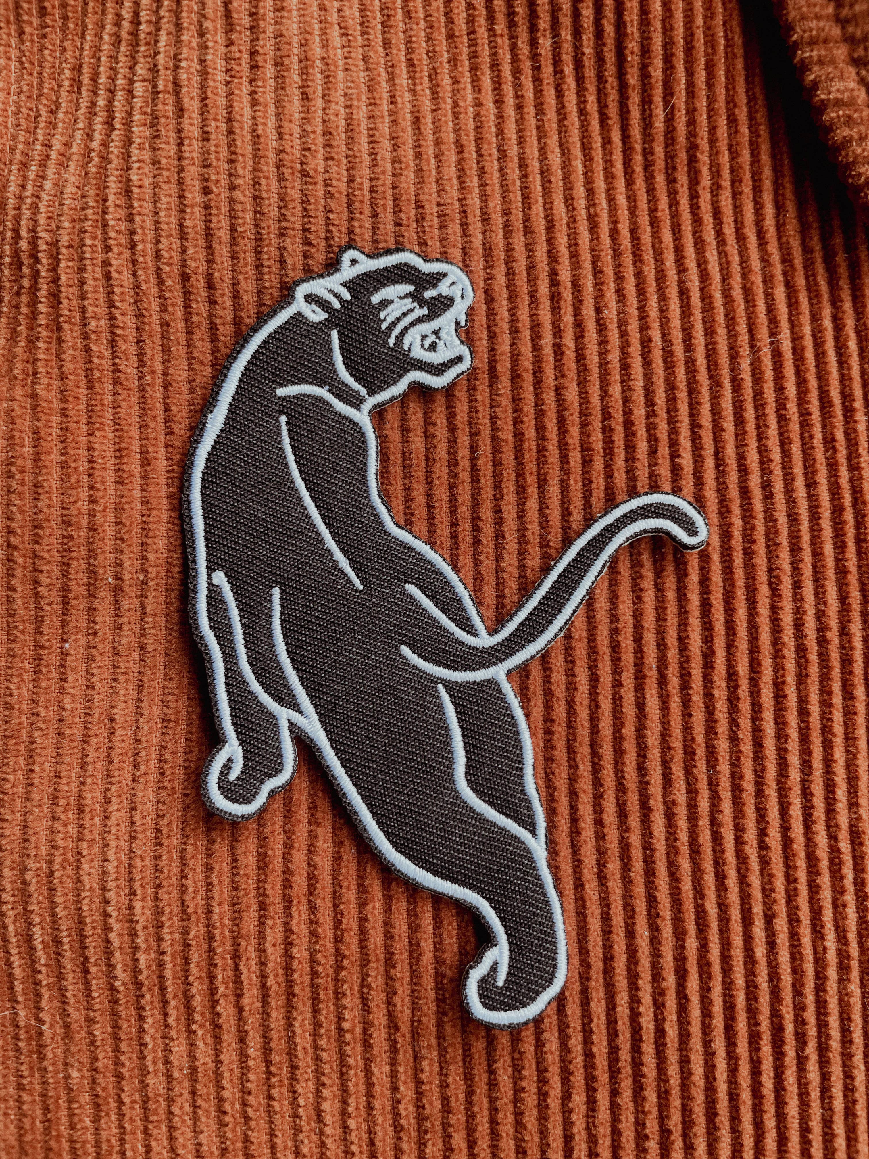 Whats Her Face - Wholesale Patch - Embroidered Iron-On Patch - Panther - Left Side2