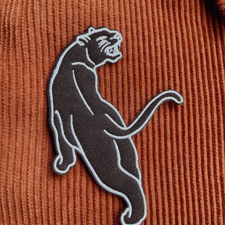 Whats Her Face - Wholesale Patch - Embroidered Iron-On Patch - Panther - Left Side2