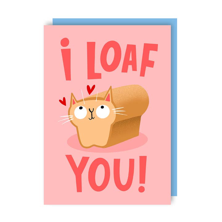 Loaf You Love Card for wholesale by Lucy Maggie Designs
