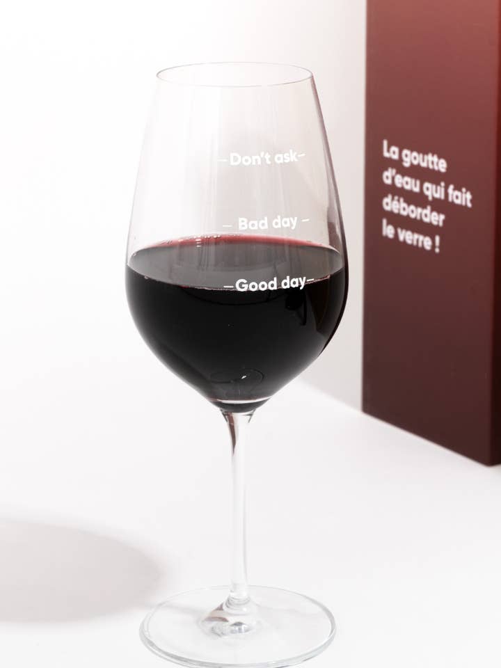 Wine glass to show your mood for wholesale by L'expressionist