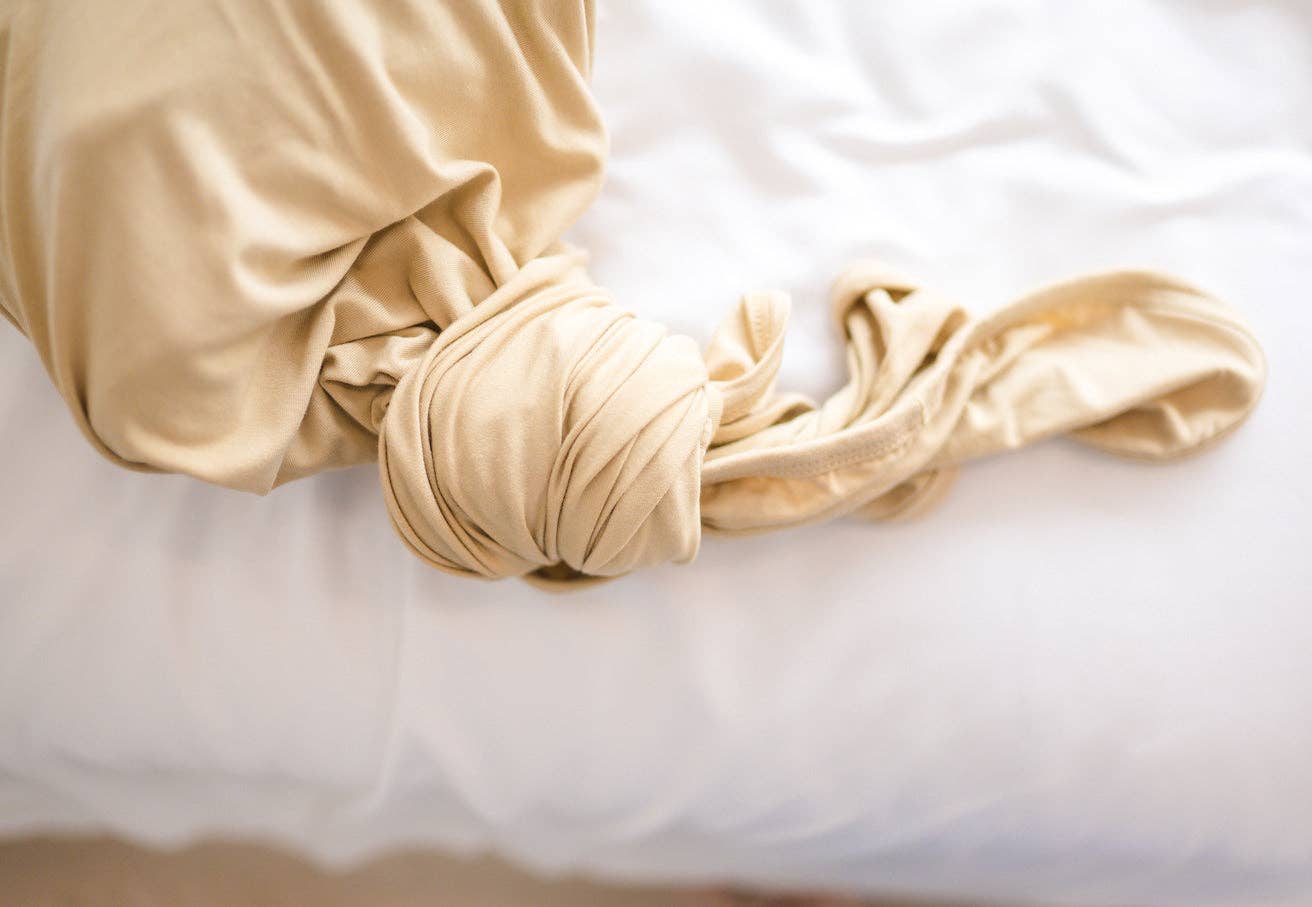 Sand Bamboo Swaddle Blanket for wholesale on Faire2