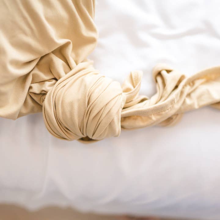 Sand Bamboo Swaddle Blanket for wholesale on Faire2