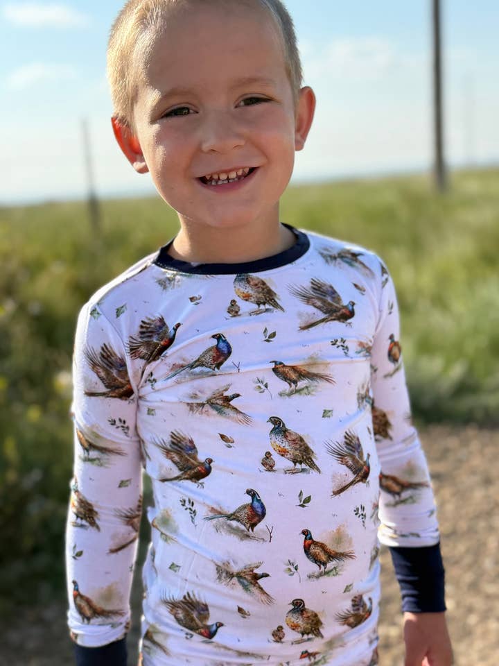 Pheasant Hollow - Pajama Set for wholesale by Little Sprouts Clothing