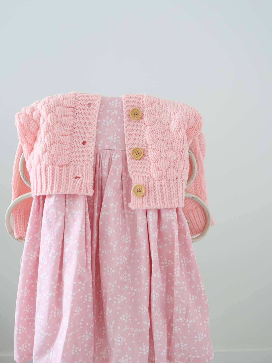 Maman - Wholesale Jurk - Kinderen - Meisjes Alice Blossom Roze Tweezijdige Jurk (100% Katoen)2