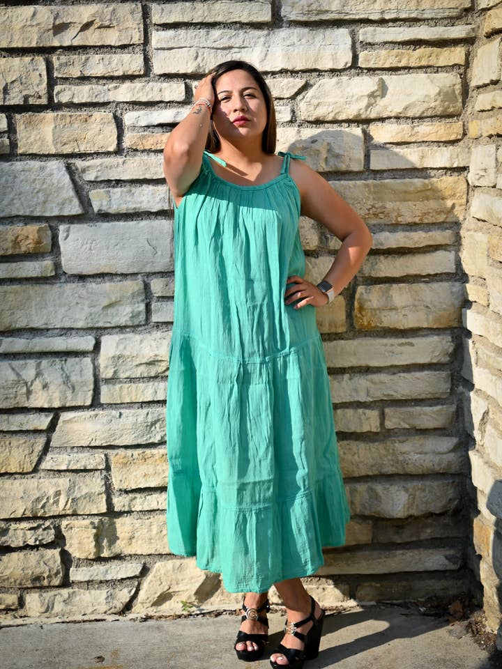 Alpaca market - Wholesale Dress - Women's - Earth Goddess Cotton Summer dress - 100% cotton dress - Summer cotton dress