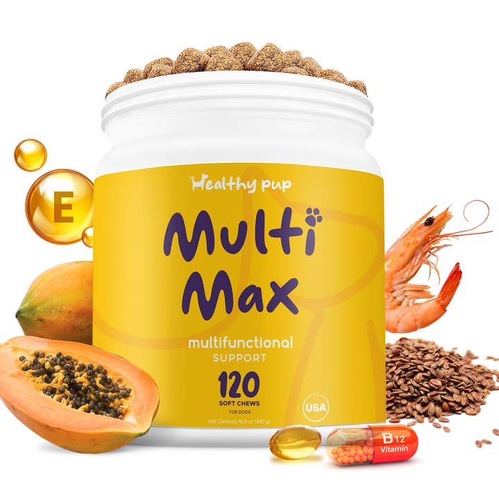 Healthy Pup Multi Max All-In-One Dog Multivitamin, 120 count for wholesale by Chew + Heal