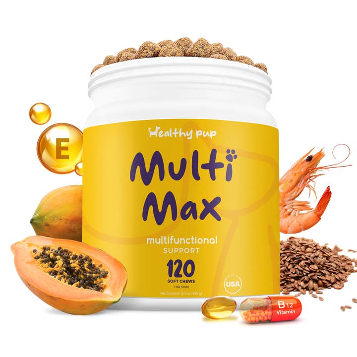 Chew + Heal - Wholesale Pet Supplement - Dog - Healthy Pup Multi Max All-In-One Dog Multivitamin, 120 count