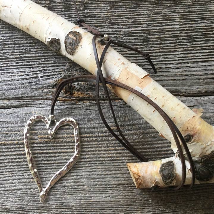 Beautiful Boundaries - Wholesale Pendant/Charm Necklace - Necklace, suede necklace, heart necklace1