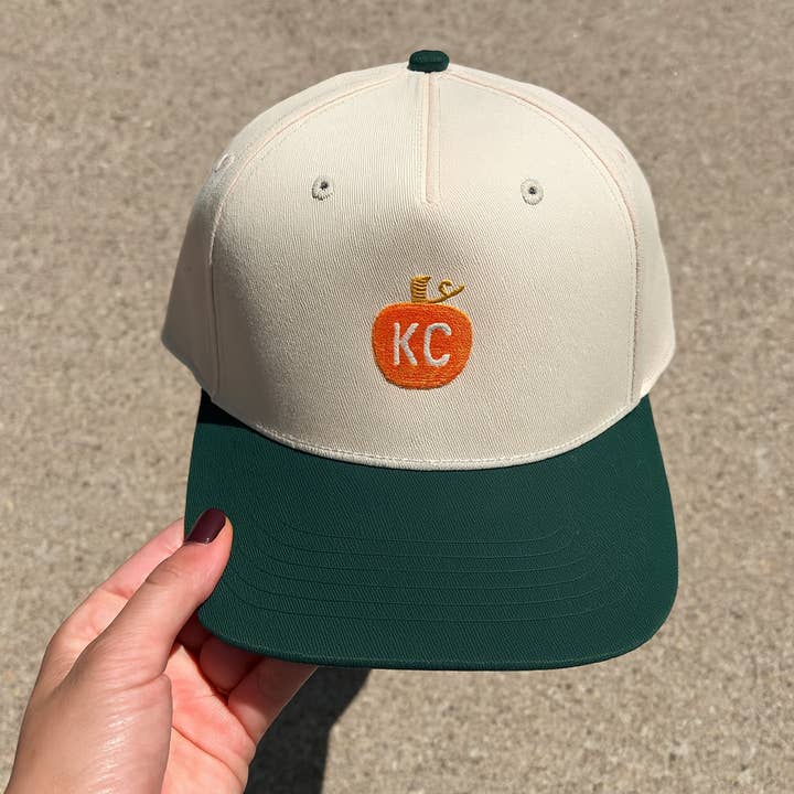 Embroidered Kansas City KC Pumpkin Fall Snapback Hat for wholesale by Thread Friday