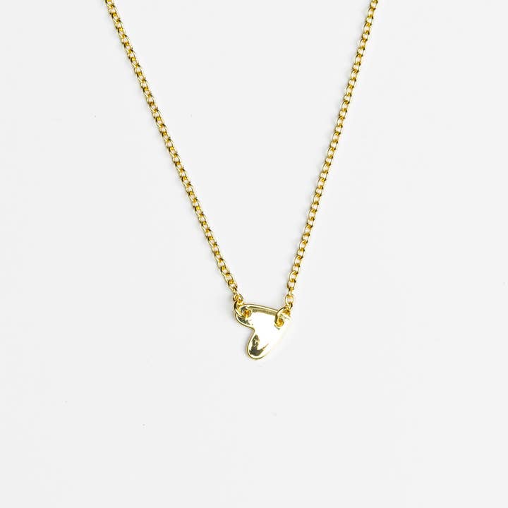 HARLOW Side Heart Choker Necklace for wholesale by Nashelle Jewelry