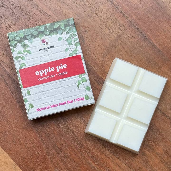 Tarte aux pommes à la cire naturelle - Parfum durable pour la vente par Sweet Wild Scents