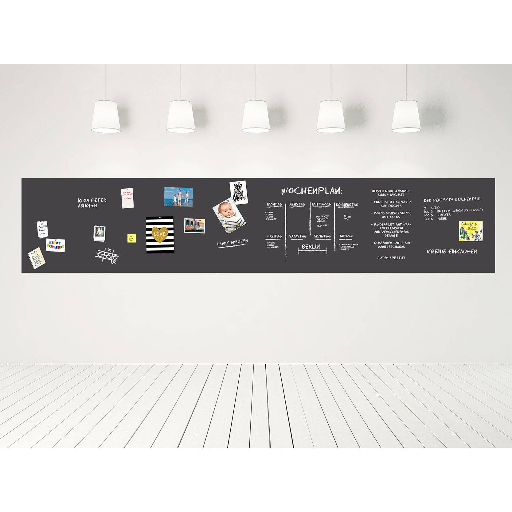 Queence - Wholesale Magnet Board - Magnetic blackboard film - grey15