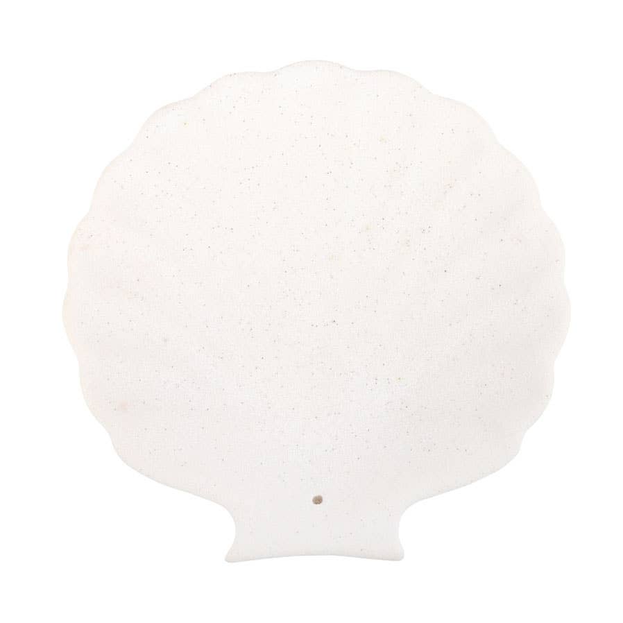 Something Different Wholesale - Wholesale Incense Holder - Off White Scallop Shell Ceramic Incense Holder Plate1