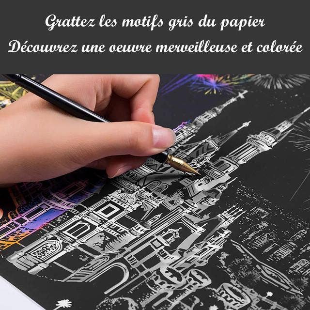 Figured'Art – wholesale DIY craft kit – Scratch Painting - Paris